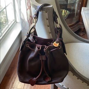 Dooney & Bourke All Leather Drawstring Bag